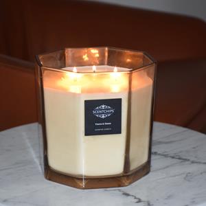 Scentchips Yucca & Dates Geurkaars Hexagon Champagne - 2780gr