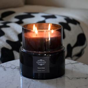 Scentchips Bergamot & Oudh Geurkaars Double Donker Grijs - 2900gr