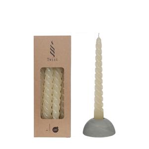 Buitengewoon de boet Twisted Candles Set 4 st. Crème - 