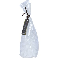 Decoris Kaars wax d8h16.5 cm wit kerst - 