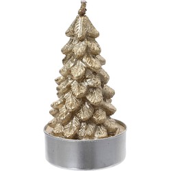 Decoris Theelicht paraffine d7b9h9 cm goud 4st - 
