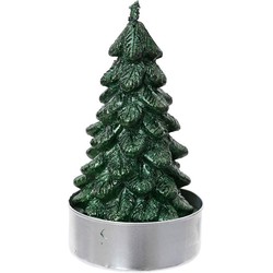 Decoris Theelicht paraffine d7b9h9 cm dengroen 4st - 
