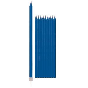Givi Italia 20x stuks Donkerblauwe kaarsen 15,5 cm -
