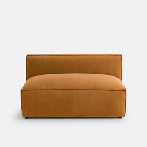 LA REDOUTE INTERIEURS Modulaire 2-zits bank van getextureerd fluweel, Seven