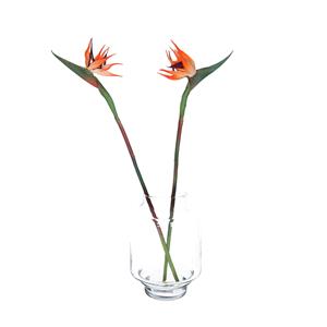 Bellatio Design Kunstbloem Strelitzia/paradijsvogelplant℃ - 2x - cm - losse steel - kunst zijdebloem -