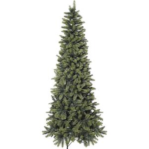 Kerstboom slank, PVC-vrij, inclusief standaard, totale hoogte 2100 mm