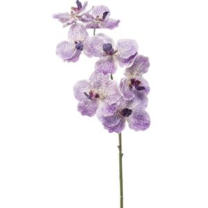 Emerald Kunstbloem Orchidee Vanda - 77 cm - paars/lila - losse tak - kunst zijdebloem -
