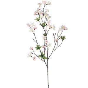 Emerald Kunstbloem Azalea bloesem - 90 cm - creme/roze - Kunst zijdebloemen -