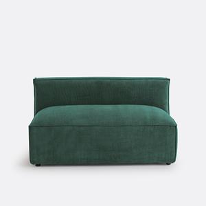LA REDOUTE INTERIEURS Modulaire 2-zitsbank van geribd fluweel, Seven