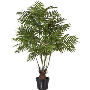 Arecapalm, kunststof zwart, realtouch, hoogte 1100 mm