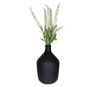 Bellatio Design Kunstbloem Ridderspoor/Delphinium - 3x - 76 cm - wit - kunst zijdebloemen -