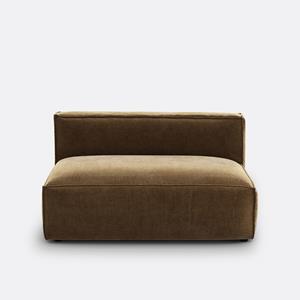 LA REDOUTE INTERIEURS Modulaire zitbank van geribd vintage fluweel, Seven
