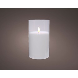 Lumineo Kaars glas d7.5h12.5cm helder - 