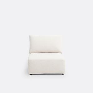 LA REDOUTE INTERIEURS Modulaire chauffeuse in getextureerde stof, Monica