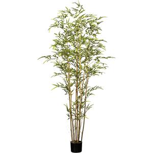 Bamboe, UV-bestendig, hoogte 1800 mm, natuurlijke stam, pot 150 x 125 mm