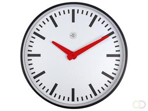 NeXtime NX-7360ST Stationsklok - 25.5cm - Stille Wandklok - Wit - NXt By - Newcastle