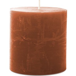 Spaas Kaars rustiek d7h7 cm cognac - 