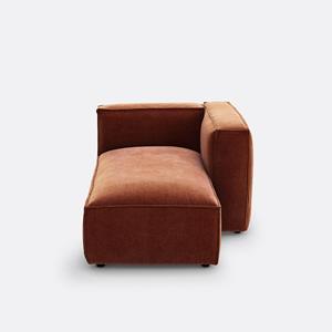 LA REDOUTE INTERIEURS Modulaire longchair van geribd vintage fluweel, Seven