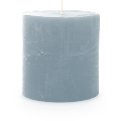 Spaas Rustiek Kaars 70/70mm-lichtblauw - 
