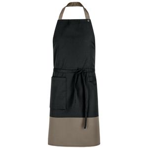 JOBELINE Schort Bicolor 88x80 cm; 88x80 cm (LxB); zwart/taupe