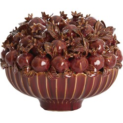 Light & Living Light&living Vaas deco Ø28,5x23 cm POMEGRANATE keramiek bordeaux
