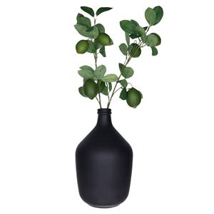 Bellatio Design Kunstbloem citrusfruit tak limoen - 2x - 74 cm - groen - losse steel - Kunst zijdebloemen -