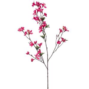 Emerald Kunstbloem Azalea bloesem - 90 cm - fuchsia roze - Kunst zijdebloemen -