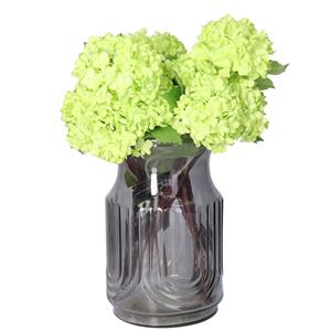 Bellatio Design Kunstbloem Viburnum/sneeuwbal - 2x - 30 cm - groen - losse steel - kunst zijdebloemen -