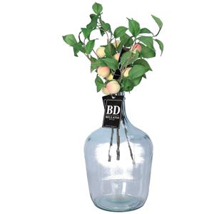 Bellatio Design Kunstbloem fruit tak Perzik - 4x - cm - losse steel - kunst zijdebloemen -
