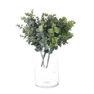Bellatio Design Kunstbloem/kunsttak Eucalyptus Cinera - 3x - 32 cm - bosje/bundel - kunst zijdebloemen -