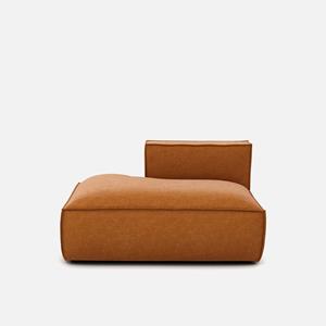 LA REDOUTE INTERIEURS Loungebank links, textuurfluweel, Seven