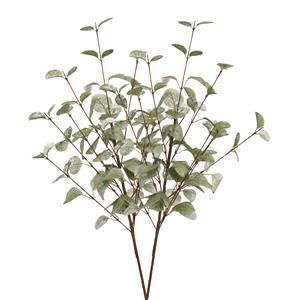 DK Design Kunstbloem Eucalyptus tak Silk - 2x - 72 cm - groen - losse steel - Kunst zijdebloemen -