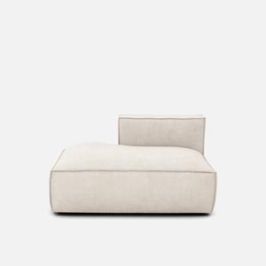 LA REDOUTE INTERIEURS Loungebank, links, ribfluweel, Seven