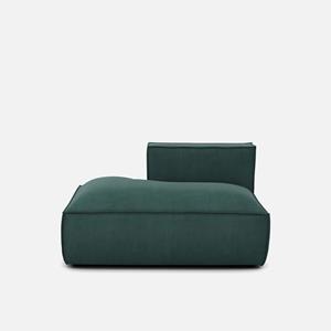 LA REDOUTE INTERIEURS Loungebank, links, ribfluweel, Seven