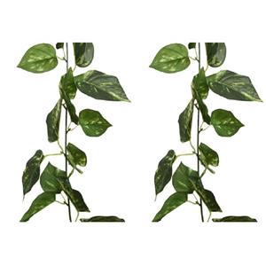 Decoris Planten slinger klimop - 4x - Hedera helix - 180 cm - groen - kunstplant -