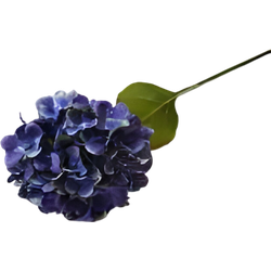 Buitengewoon de boet Kunst hortensia tak blauw 62 cm - 
