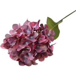 Buitengewoon de boet Kunst hortensia tak donkerroze 62 cm - 