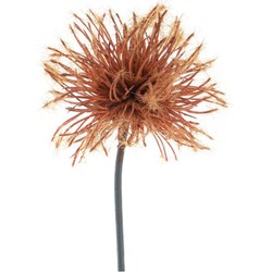 Hortus Kunstbloem sedum flocked brown, 48 cm - 