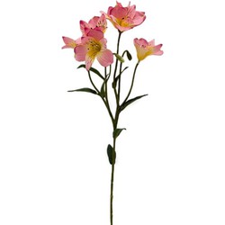 Buitengewoon de boet Kunstbloem alstroemeria spray pink, 62 cm - 