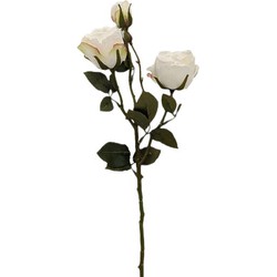 Buitengewoon de boet Kunstbloem roos 53 cm, wit - 