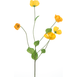 Nova nature Melastoma spray yellow 76 cm kunstbloem - 