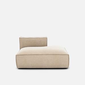 LA REDOUTE INTERIEURS Loungebank, rechts, vintage fluweel, Seven
