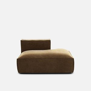 LA REDOUTE INTERIEURS Loungebank, rechts, vintage fluweel, Seven