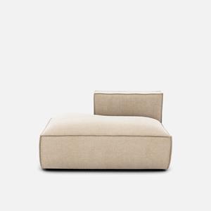 LA REDOUTE INTERIEURS Loungebank, links, vintage fluweel, Seven
