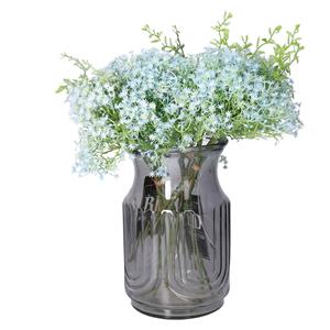 Bellatio Design Kunstbloemen boeket Gipskruid - 2x - 30 cm - wit - kunst zijdebloem - Gypsophila -