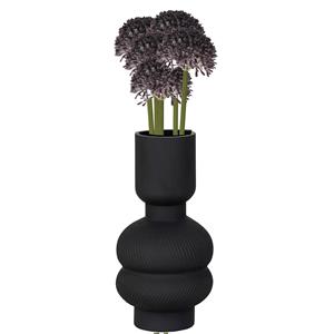 Bellatio Design Allium/Sierui Globemaster kunstbloem - 5x - losse steel - paars - cm - Natuurlijke uitstraling -