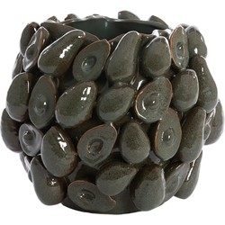 Light & Living Light&living Vaas deco 36x35,5x31,5 cm AVOCADO keramiek bruin+groen