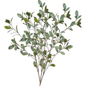 Emerald Kunstbloem Eucalyptus tak - 3x - 90 cm - groen - losse steel - Kunst zijdebloemen -