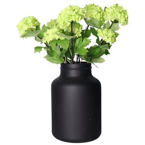 Bellatio Design Kunstbloem Viburnum/sneeuwbal Roseum - 5x - 50 cm - groen - losse steel - kunst zijdebloemen -
