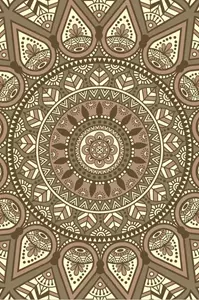 BlommiesLifeStyle Buitenkleed J 270x170cm bruin-Creme